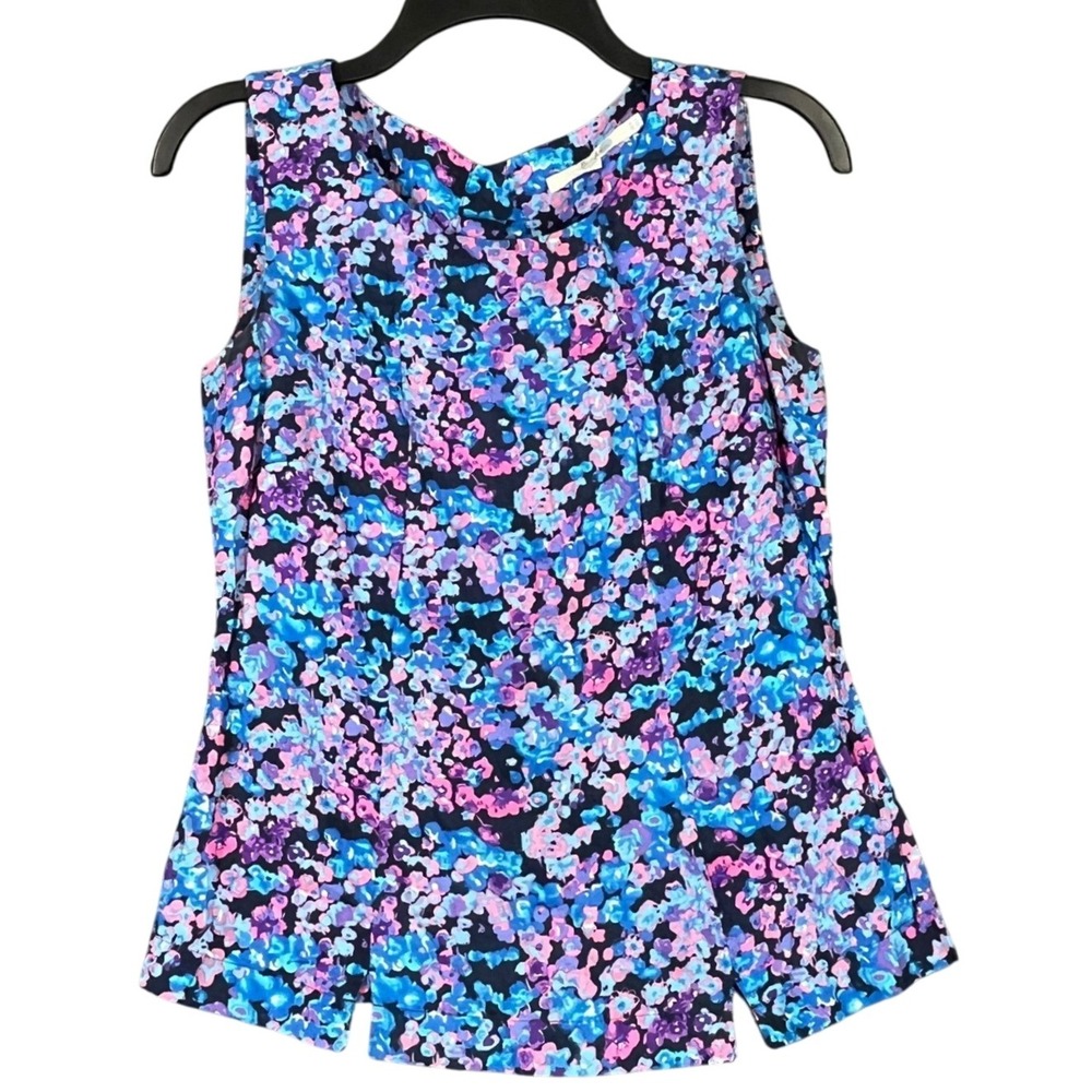 Boden Womens 4 Silk Blouse Ditzy Floral Cottagecore Romantic Resort‎ Elegance